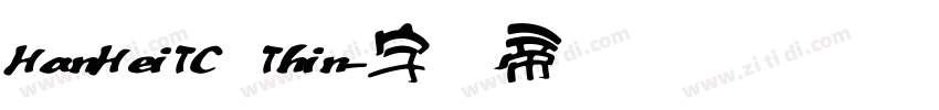 HanHeiTC Thin字体转换
